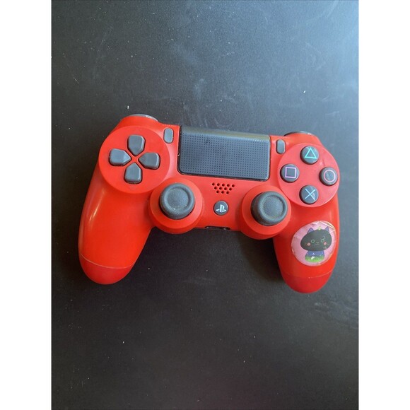 Sony PS4 PlayStation 4 Magma Red OEM Wireless Controller CUH-ZCT2U Tested WORKS - Picture 2 of 7